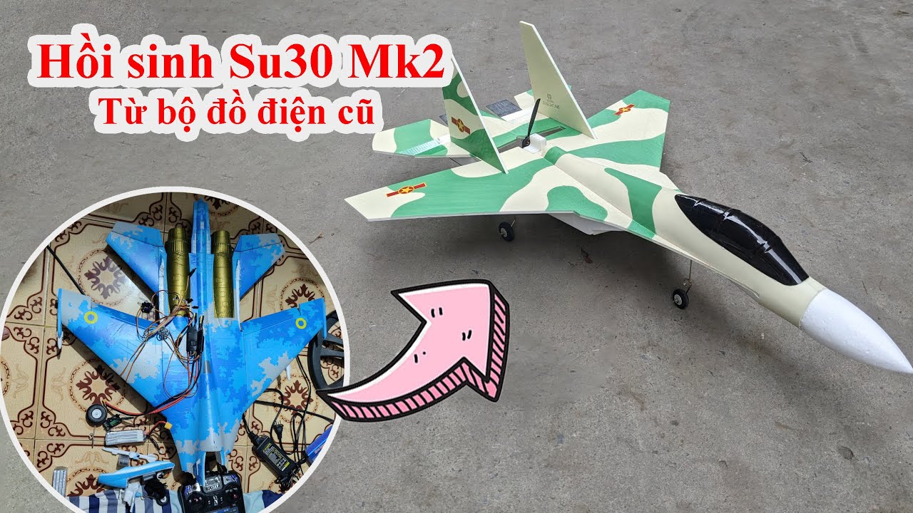 Hồi Sinh Máy Bay Su30 Mk2 từ Bộ Đồ Điện Cũ | #4dmodel #DIY #Shorts