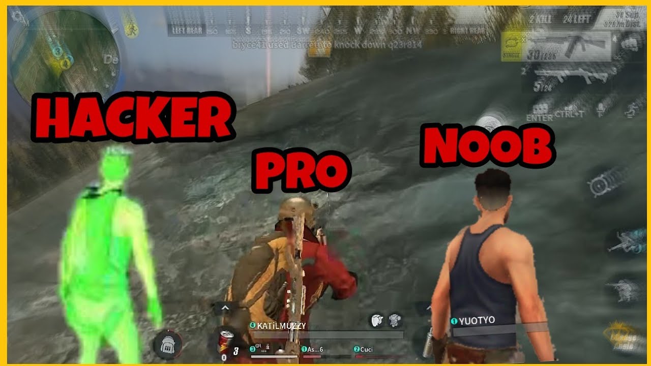 PRO VS NOOB VS HACKER - RULES OF SURVİVAL