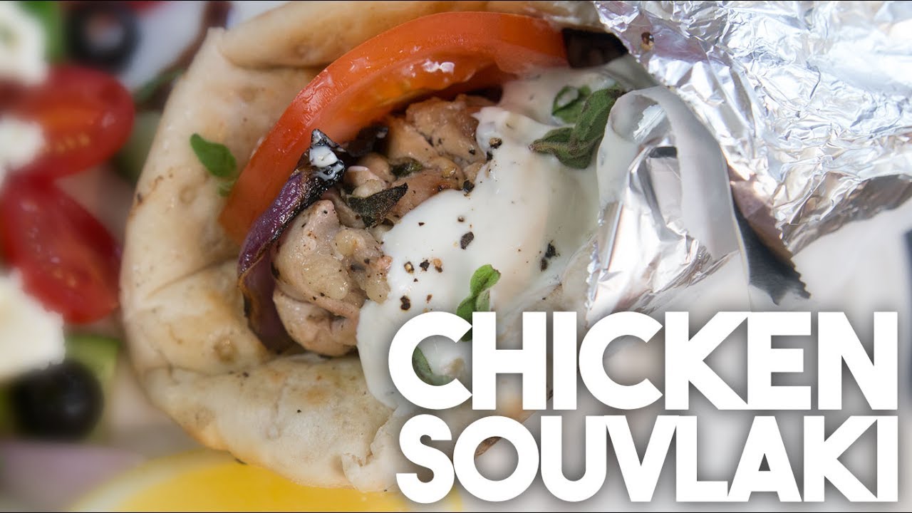 🇬🇷 Chicken SOUVLAKI | BIG FAT GREEK Sandwich | Kravings
