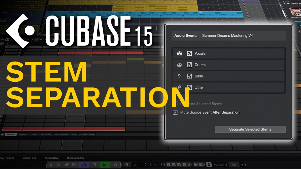 Stem Separation &ndash; Power of AI | New Features in Cubase 15