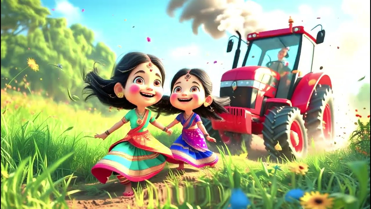 Чунни Мунни и трактор «Чуг-Чуг» 🚜🌾🌈🎶 Веселое фермерское приключение и обучающая песенка для детей...