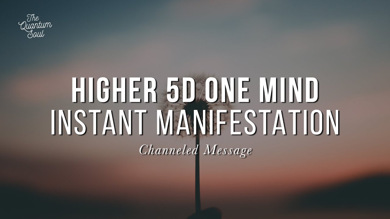 Merging into 5D One Mind, Vortex of Collective Unconscious, Instant Manifestation