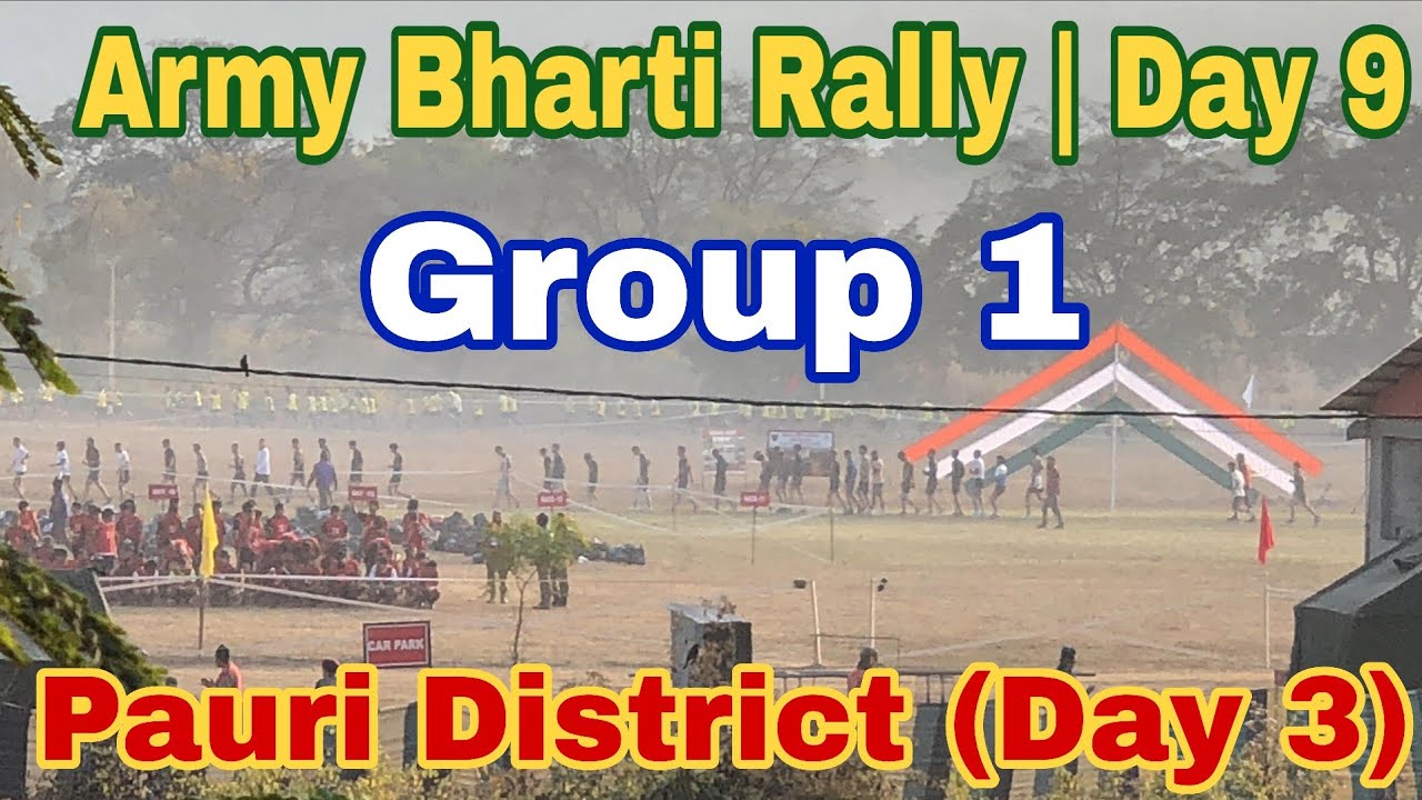 Army Bharti Rally Kotdwar 2026 | Day 9 | Group 1 | Pauri district (Day 3)