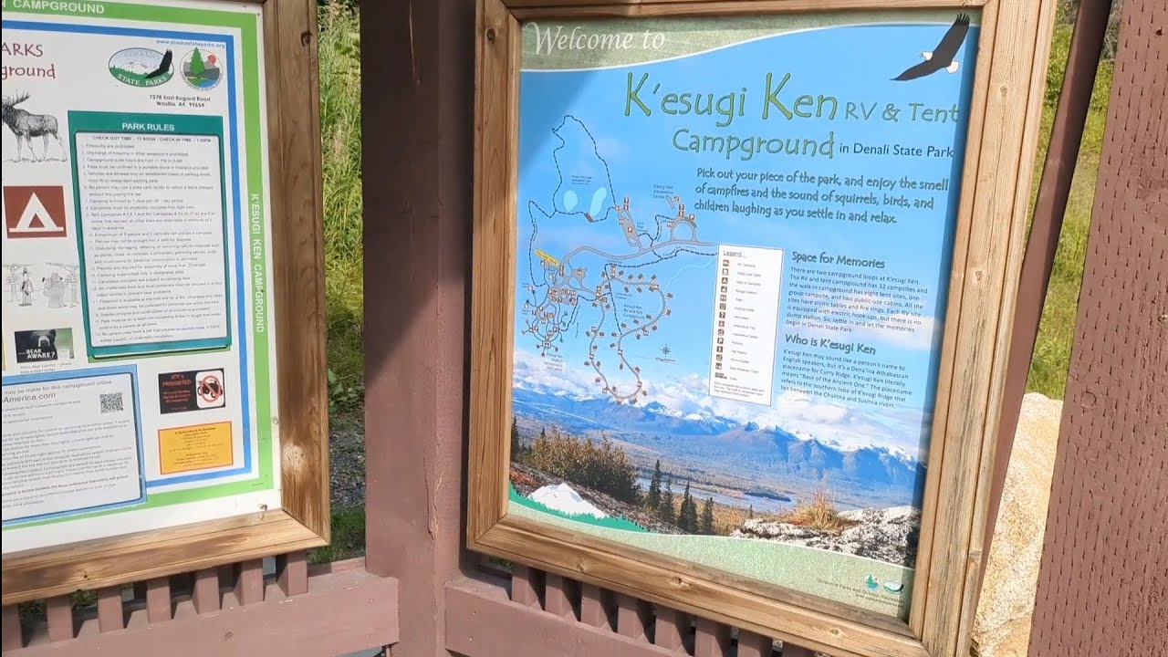K'esugi Ken Campground Alaska State Park - Denali view site!