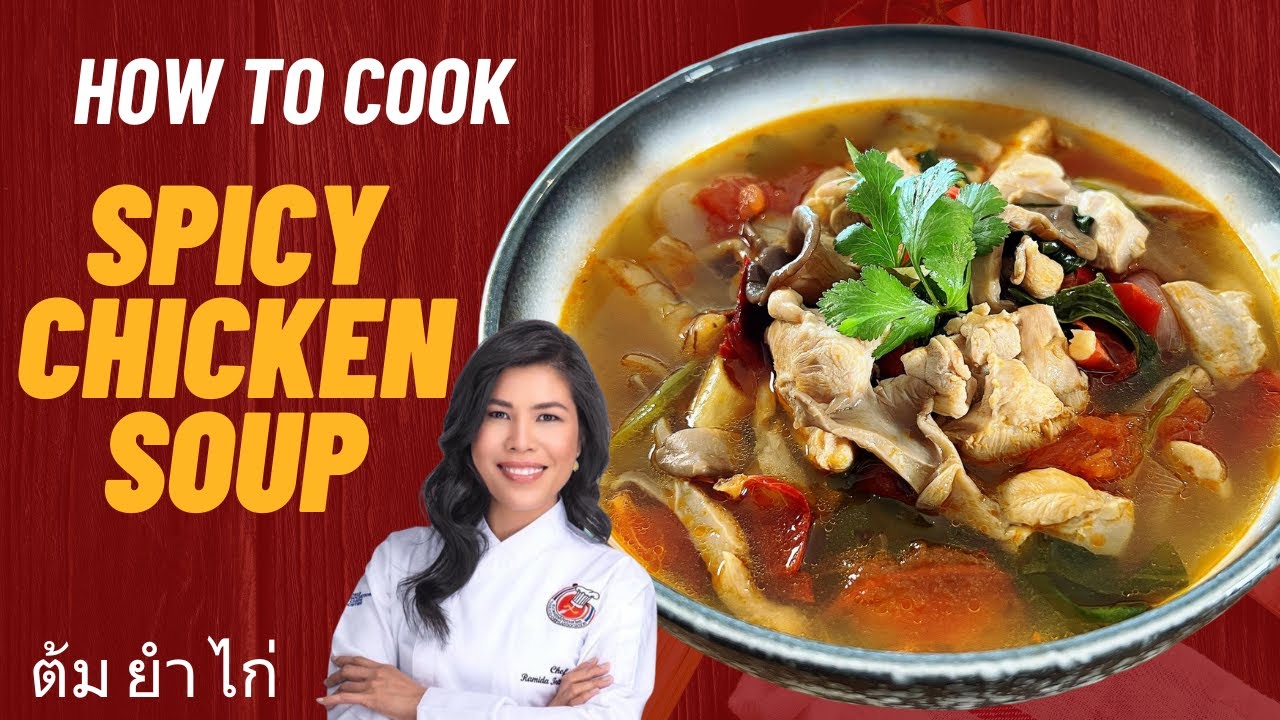 Home made TOM YUM CHICKEN Soup Recipe / Thai Tom Yum Soup