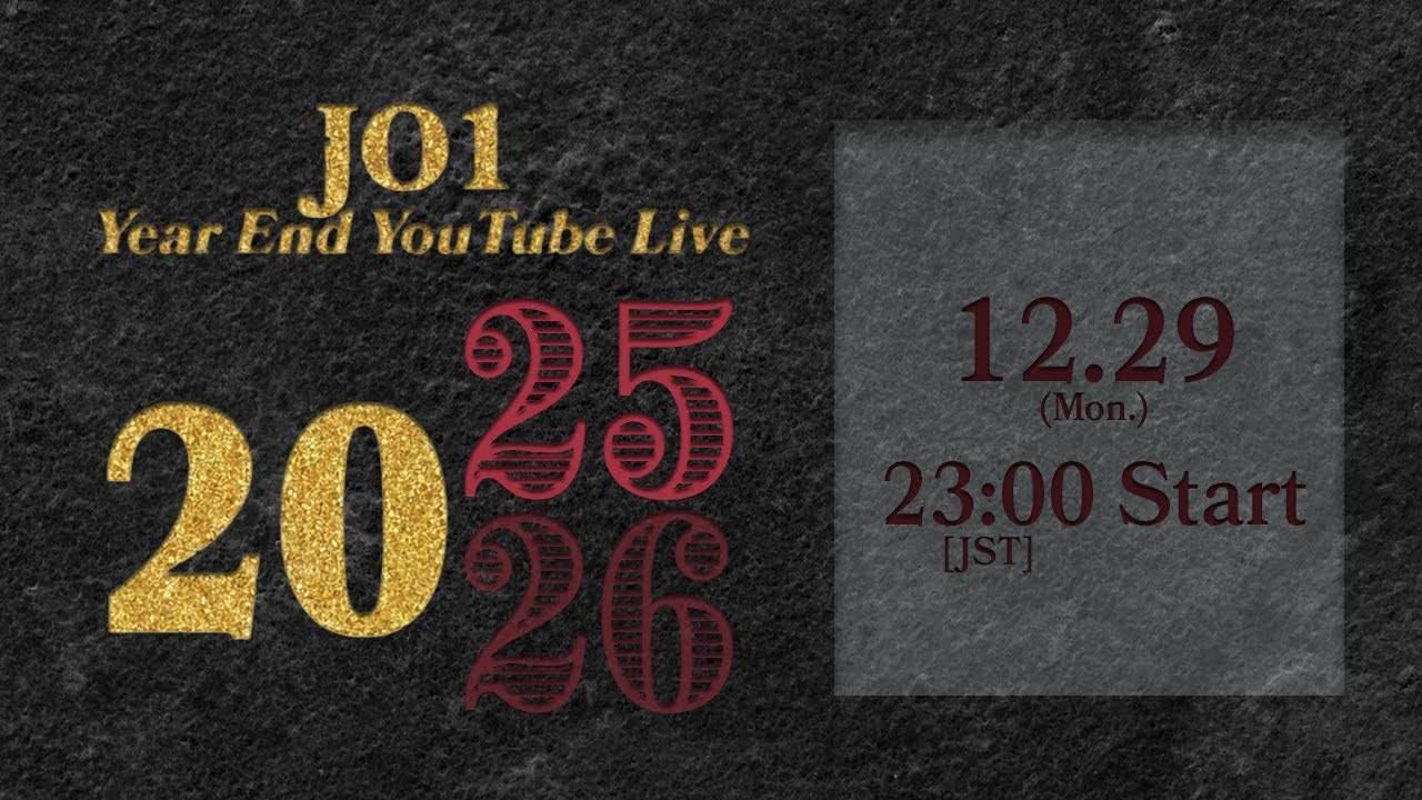 JO1 2025 Year End YouTube Live