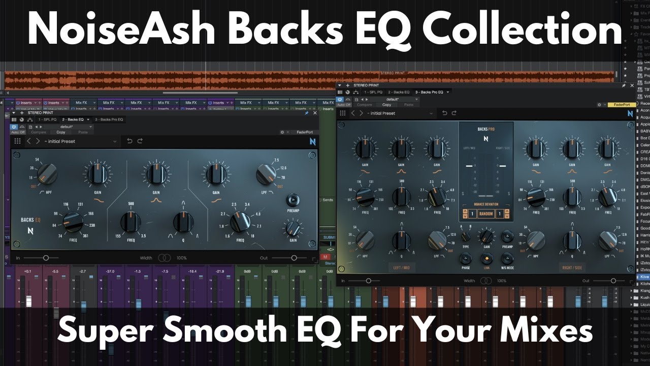 NoiseAsh Backs EQ Collection | Super Smooth EQ For Your Mixes