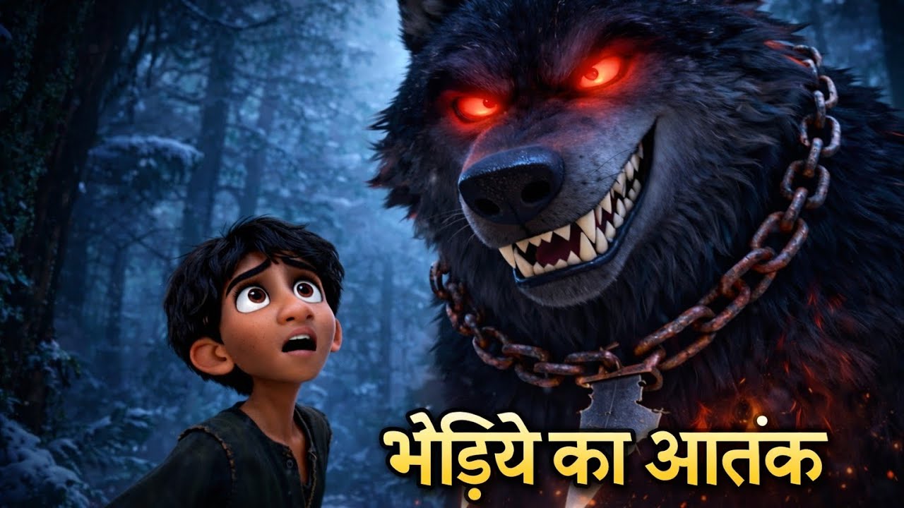 भेड़िए का आतंक 🐺 | गाँव में मौत का तांडव | Horror Animated Story in Hindi | Emotional Thriller Story
