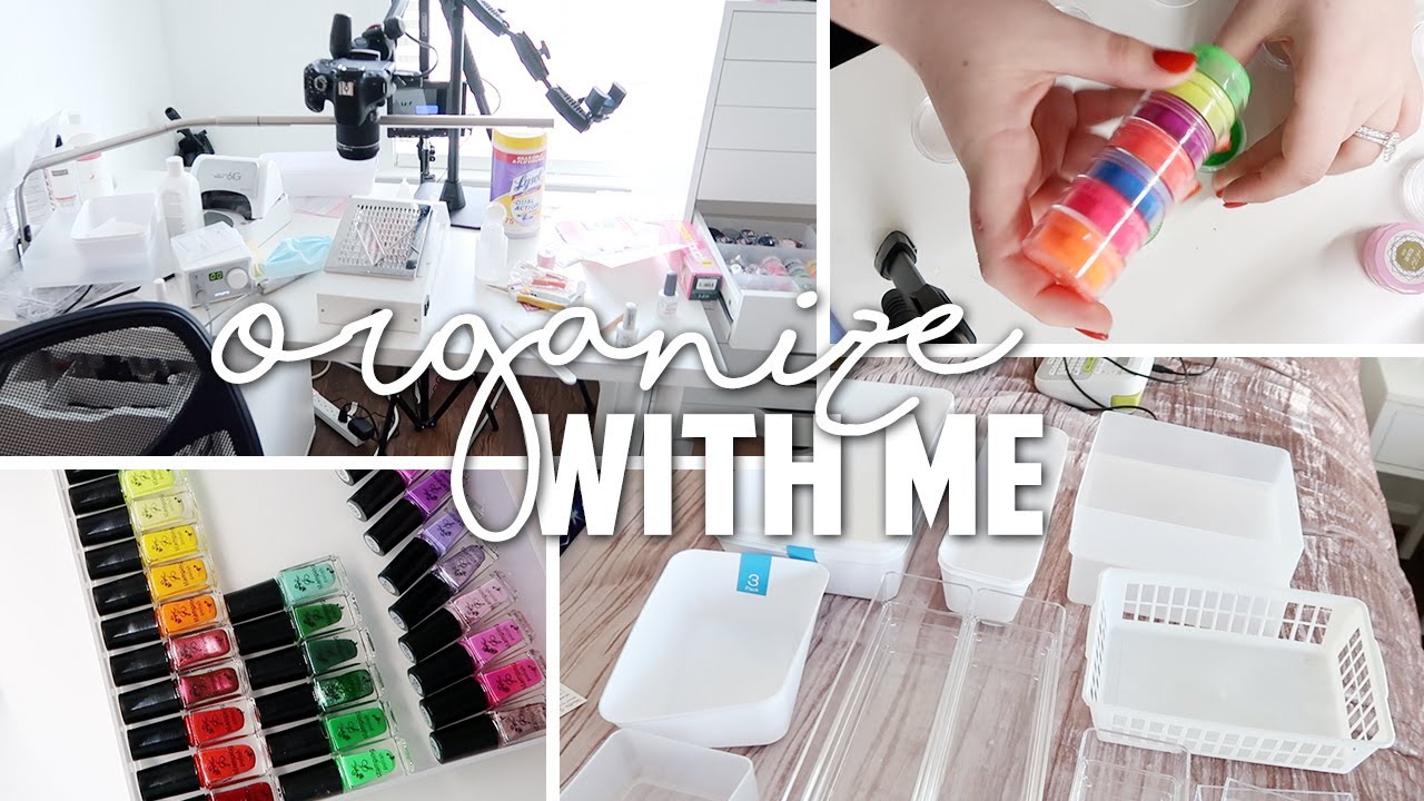 ORGANIZE MY NAIL ROOM WITH ME PART 2 | Nail Room Organization