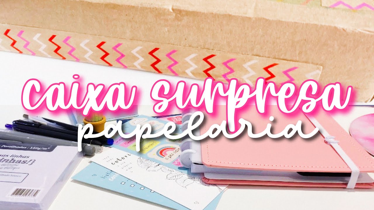 caixa surpresa de papelaria | veio um CADERNO INTELIGENTE 😍