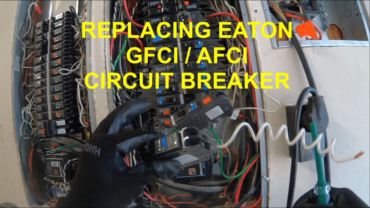 ЗАМЕНА АВТОМАТИЧЕСКОГО ВЫКЛЮЧАТЕЛЯ EATON GFCI AFCI