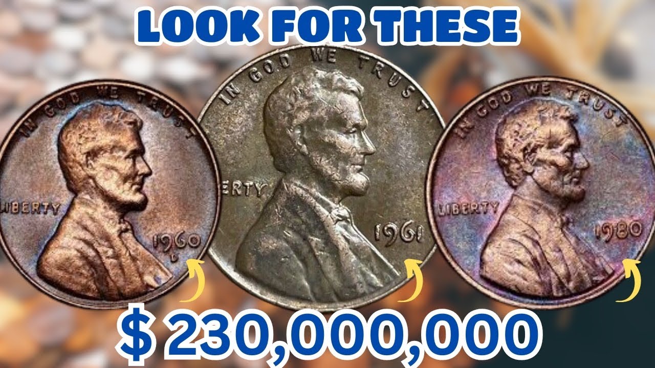 4 Ultra Rare U.S One Cent Penny Coins Most Valuable | Lincoln Pennies Worth A lot of Money #coin