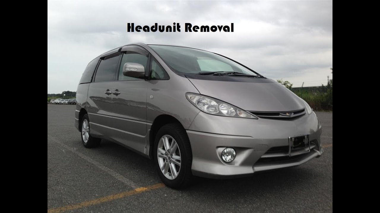 How to remove a headunit (Toyota Estima)