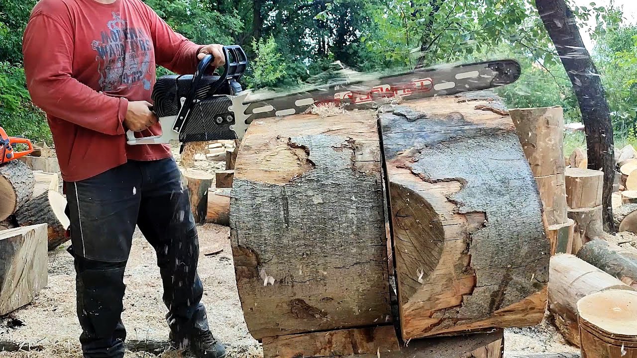 Husqvarna 585 and Holzfforma G660 Pro helping the workers.....