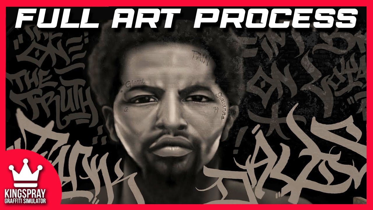 Gervonta Tank Davis Portrait in Kingspray VR | Full Art Process