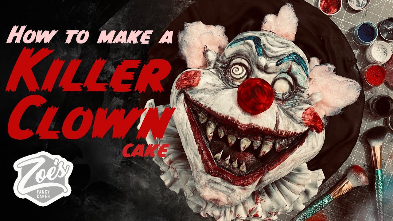 How to Make a Halloween Killer Clown Cake