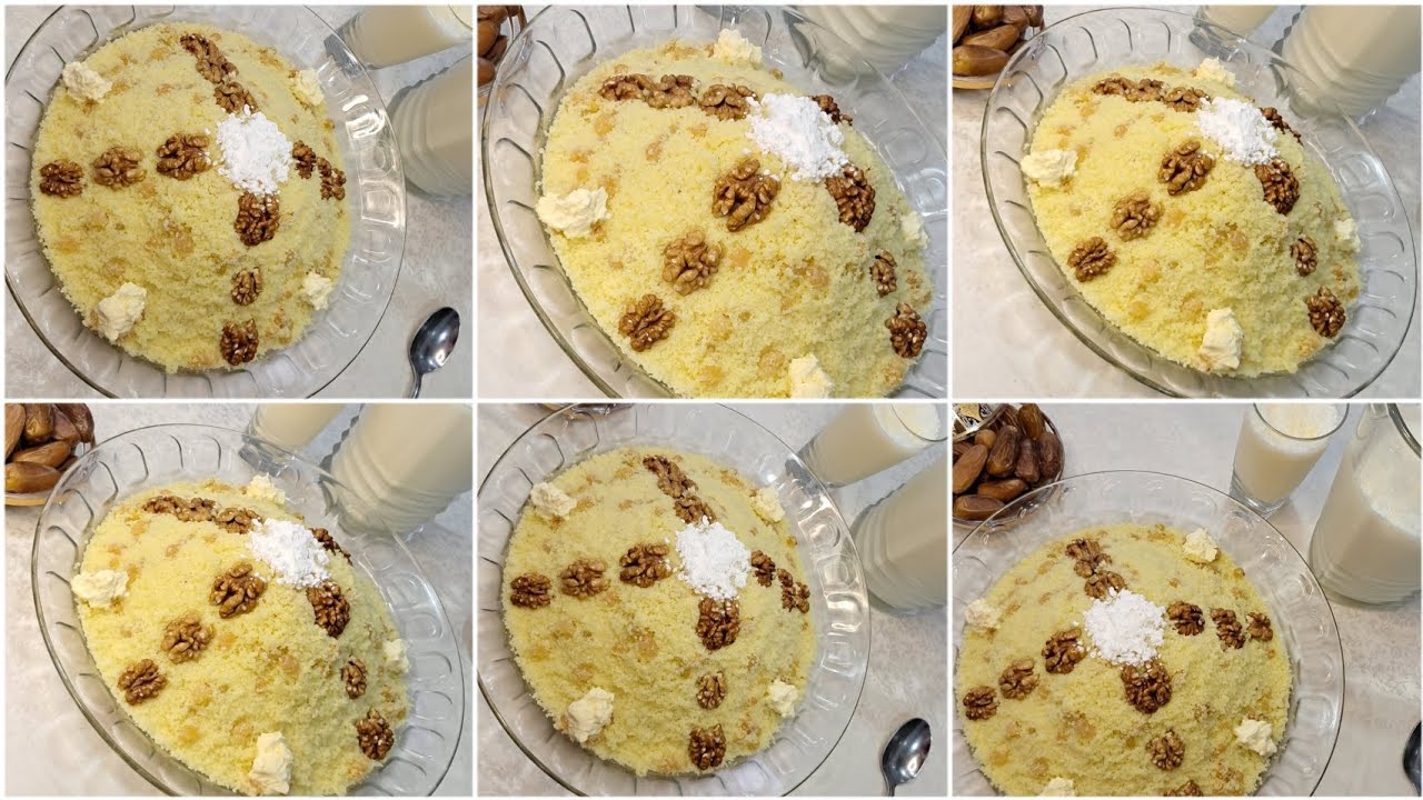 المسفوف القسنطيني❤️بالزبيب لسهراتنا الرمضانية وسحورنا مع التمر واللبن 😋