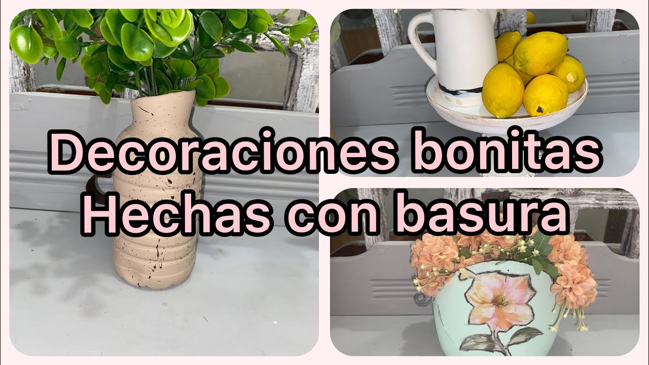 Decora tu hogar con mterial reciclado🥰