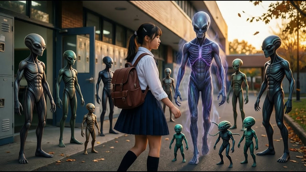 Alien Followed a Deathworld Girl After Class—What the Cameras Caught Was Erased |HFY Story|#SpaceWar