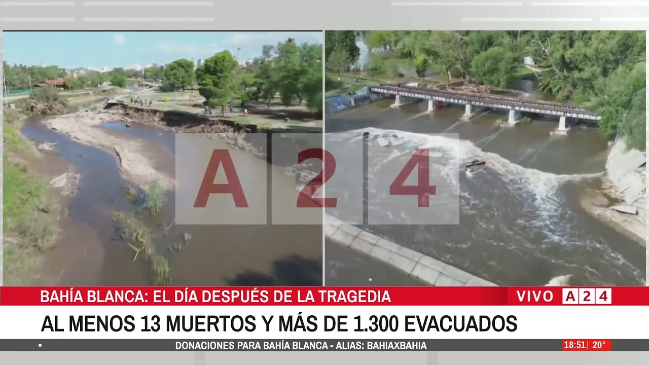 🔴 BAHÍA BLANCA: EL AGUA BAJÓ Y EL DESASTRE QUEDÓ A LA VISTA