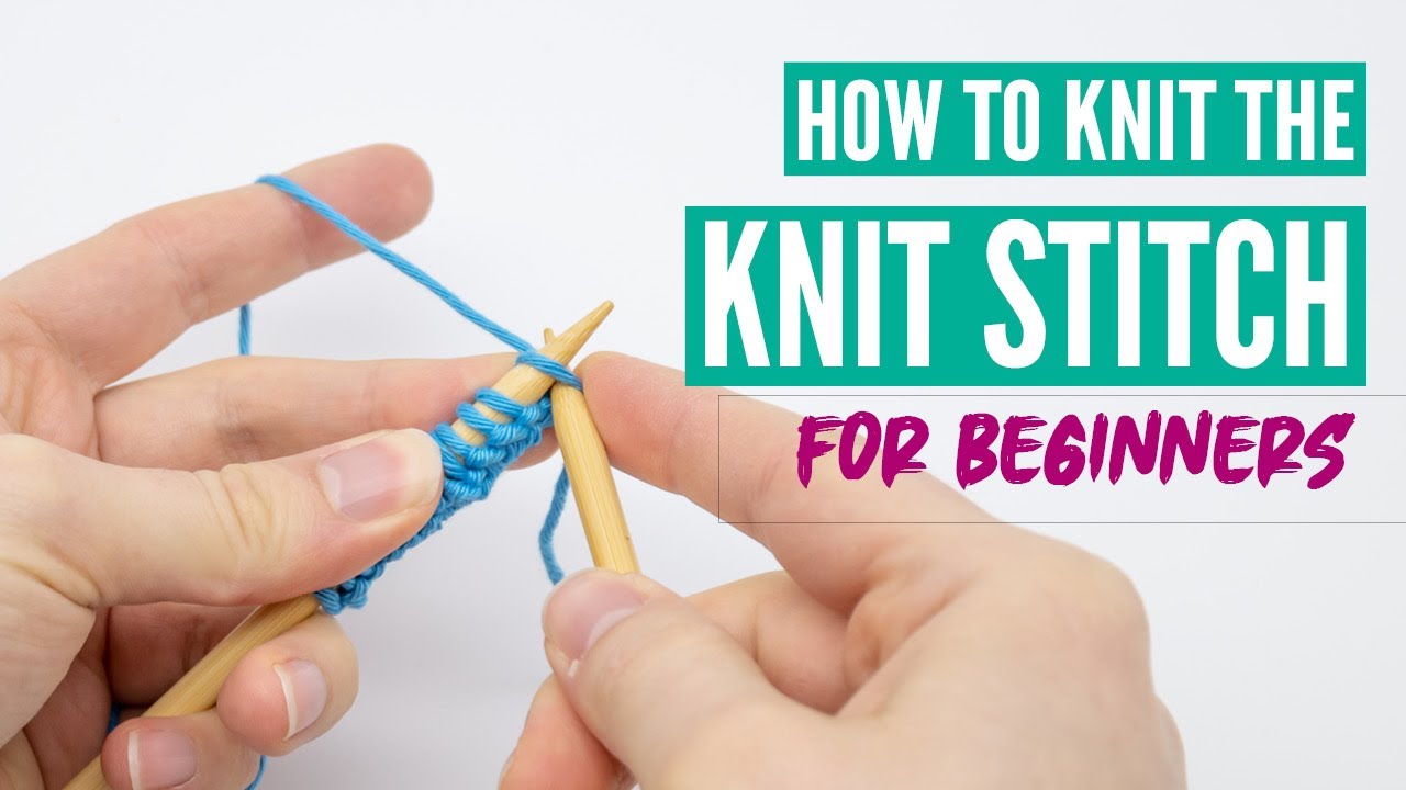 How to knit the knit stitch for beginners