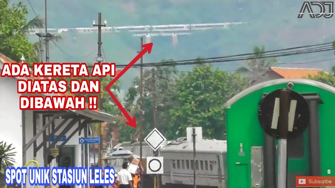 Inilah Uniknya Stasiun Leles, Atas Bawah Ada Kereta Api