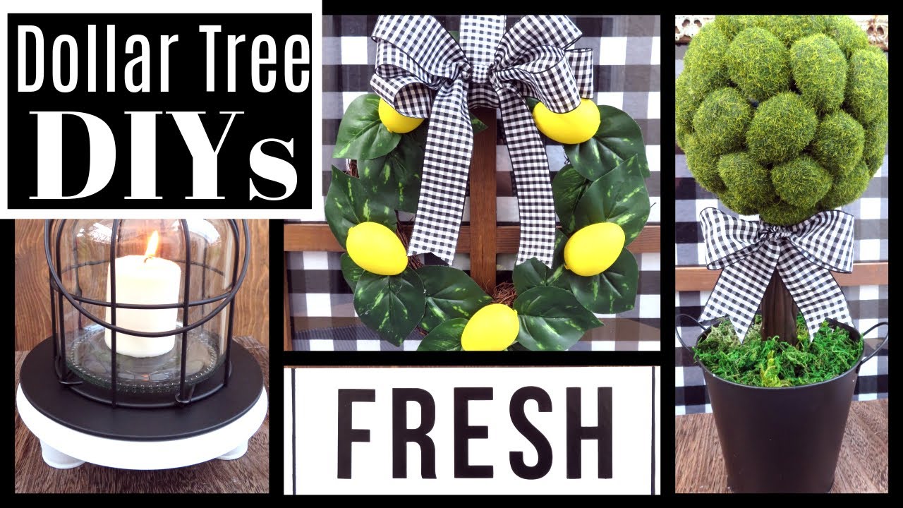 DOLLAR TREE SPRING FARMHOUSE DIYs🍋