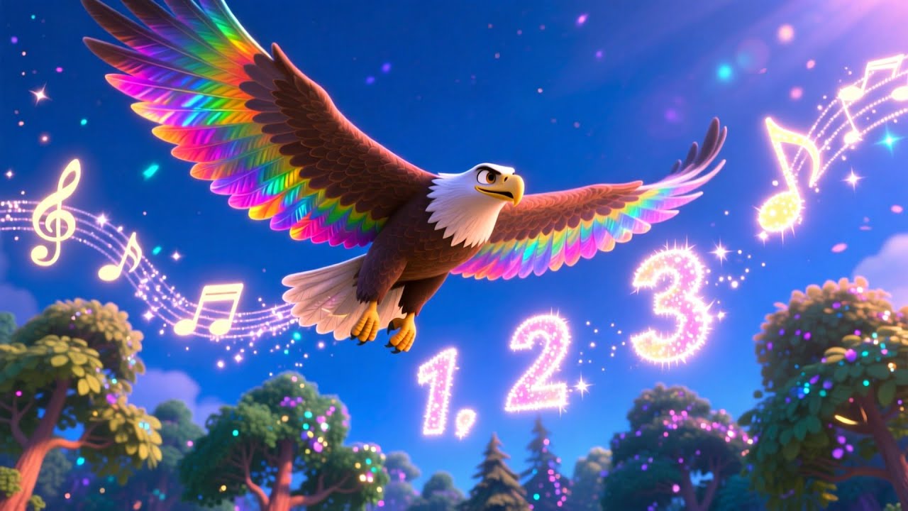 Eagle Soars on Music Roads | Fun Nursery Rhyme Song for Kids