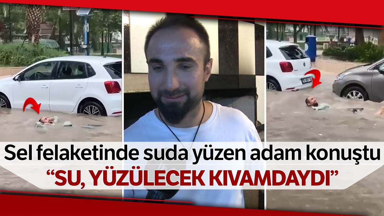 Mudanya’daki Sel Felaketinde Suda Yüzen Adam Konuştu