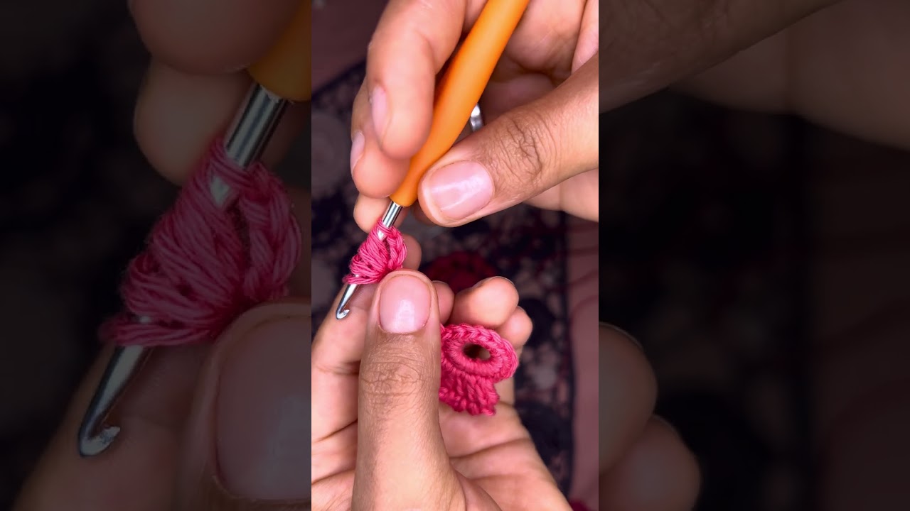 Flor pra montagem de crochê Olandez