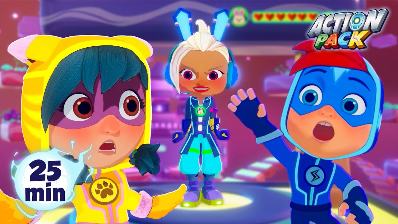 Trapped in the Game | Video Game Adventure | Action Pack | Cartoon Adventures for Kids