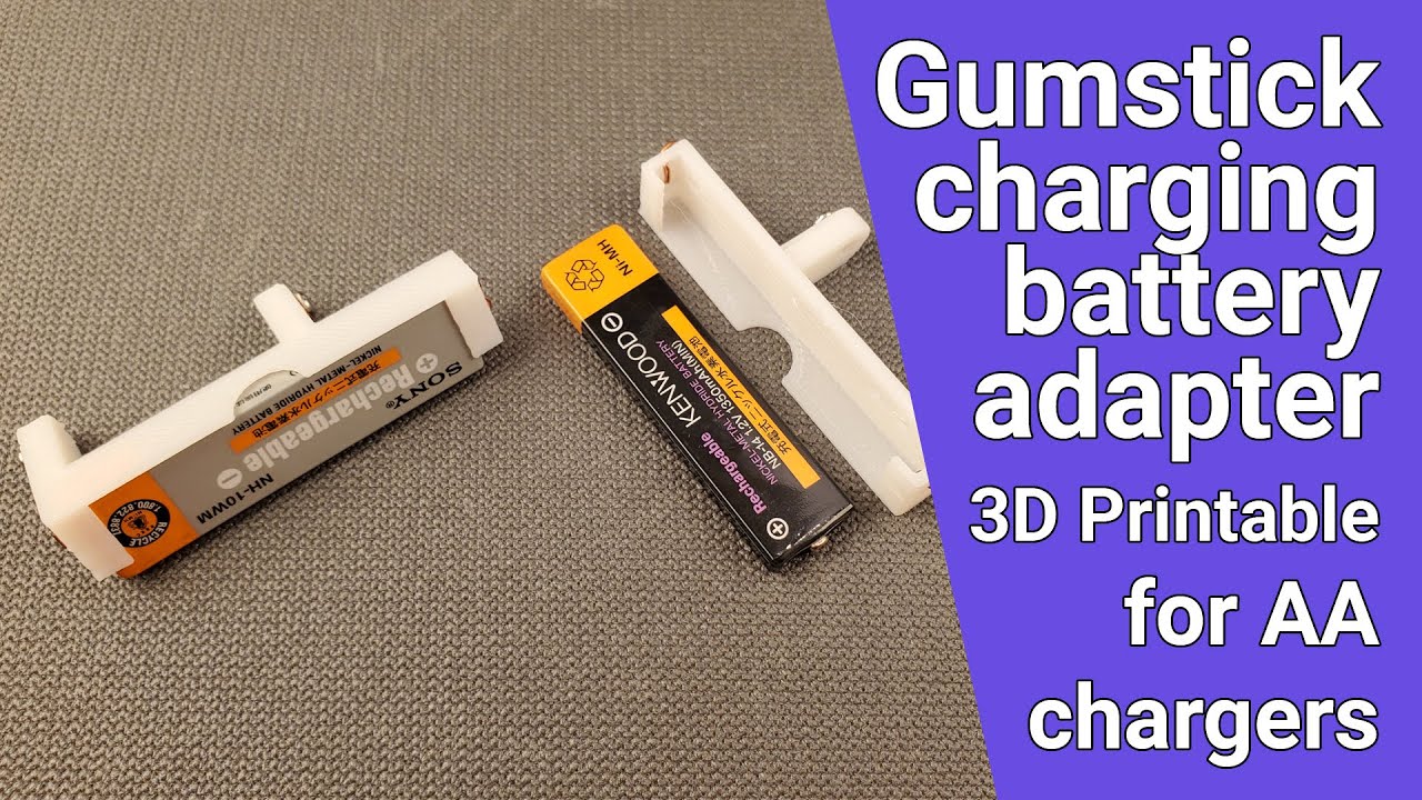 My Own 3D Printed Gumstick Battery Adapter