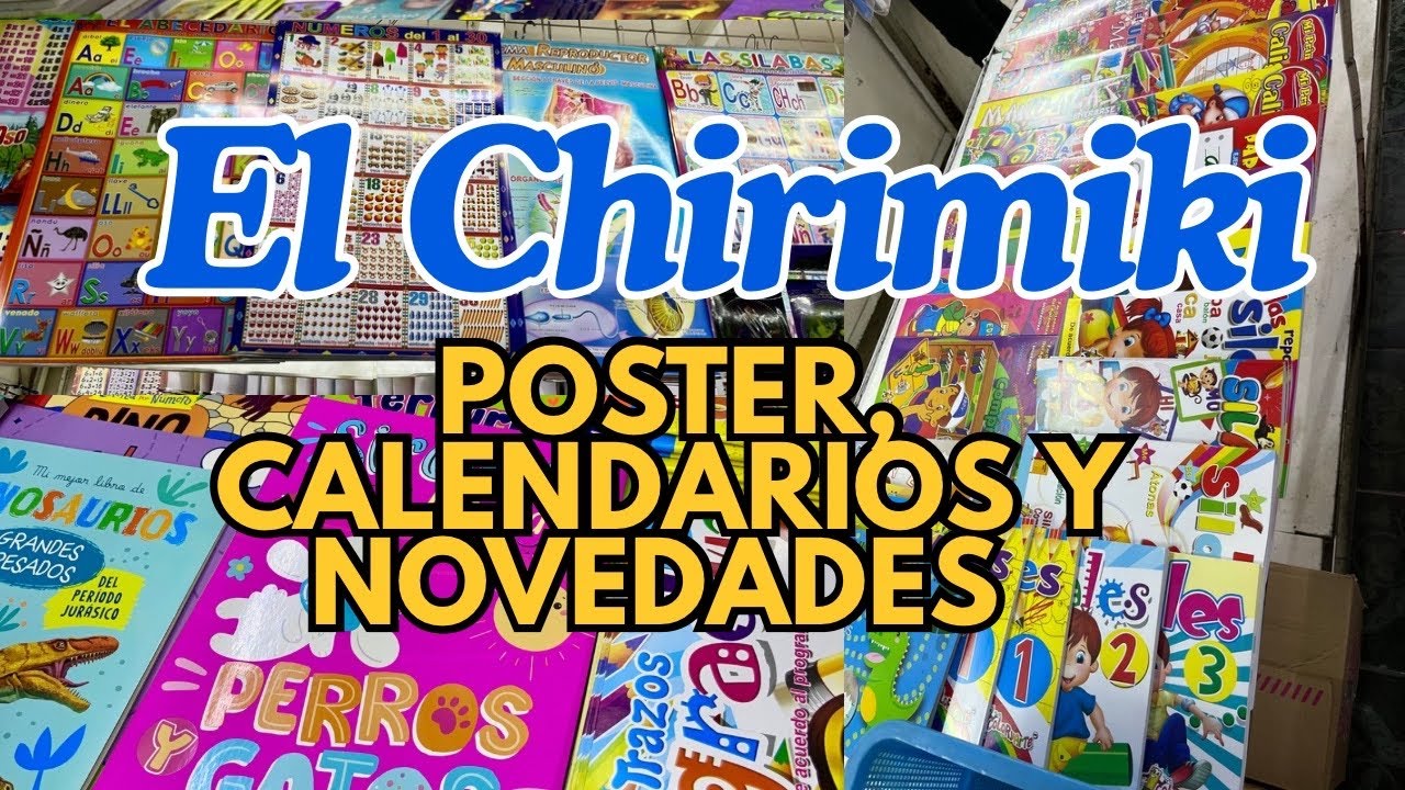 Libros para colorear, posters didácticos y de personajes a excelentes costos El Chirimiki