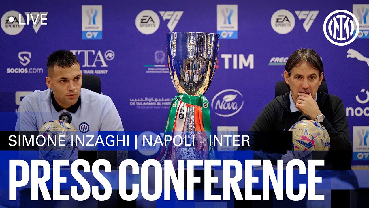 NAPOLI - INTER | PRE-MATCH PRESS CONFERENCE LIVE powered by @leovegasnews 🔴🎙️⚫🔵