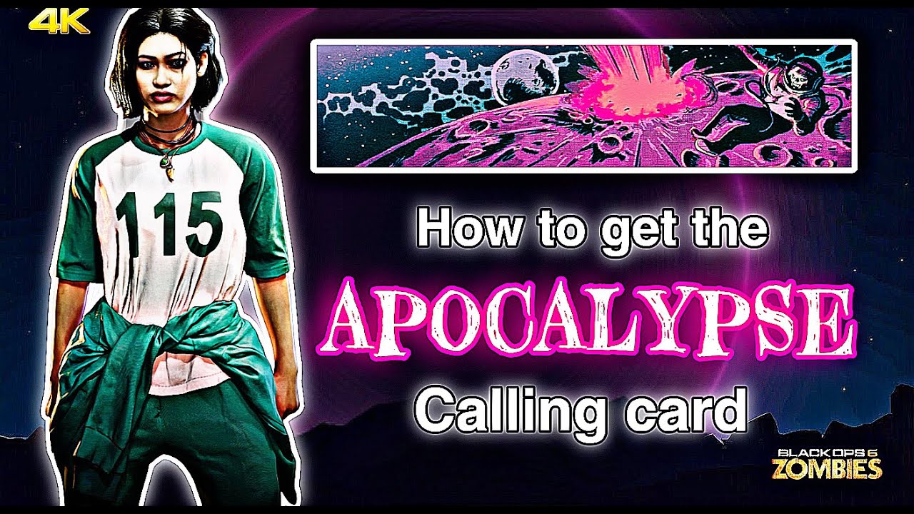 🟣BO6 ZOMBIES🟣 *SOLO* HOW TO GET THE APOCALYPSE CALLING CARD IN CALL OF DUTY BLACK OPS 6