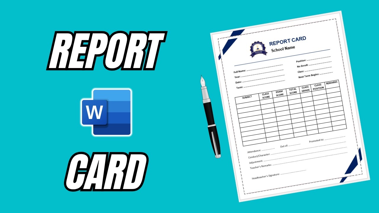 How to Create a School Report Card Using Word