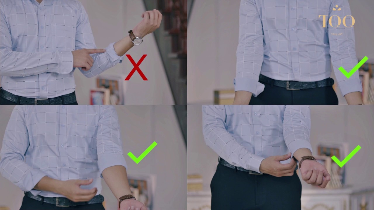 Tuyệt chiêu xắn tay áo sơ mi nam đúng cách