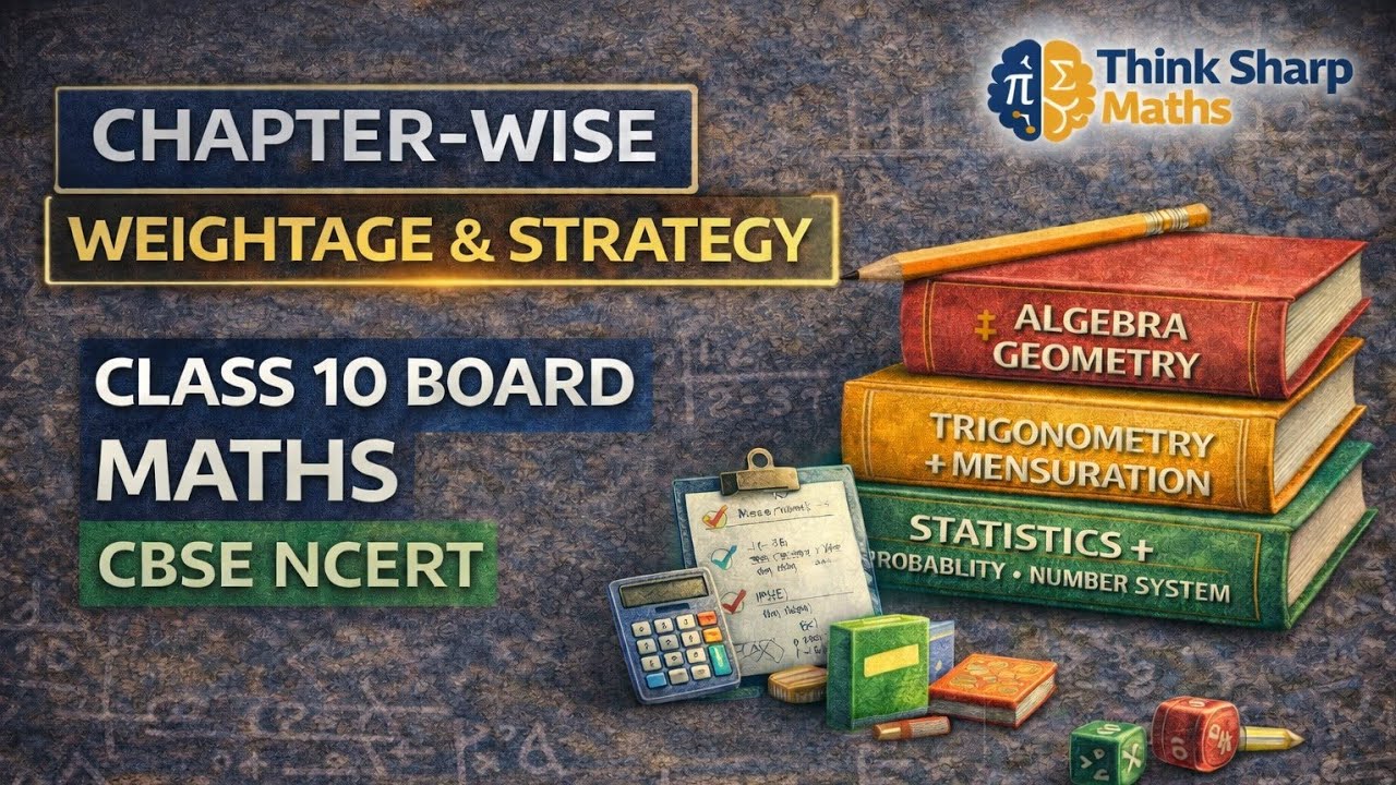 Class 10 Maths Chapter-Wise Weightage & Strategy | CBSE Board 2026&ndash;27 | NCERT Focus