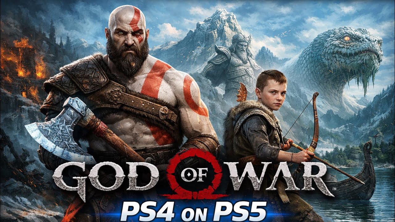 God of War PS4 Gameplay on PS5 | Full Game Intro (1 Hour) | 4K No Commentary
