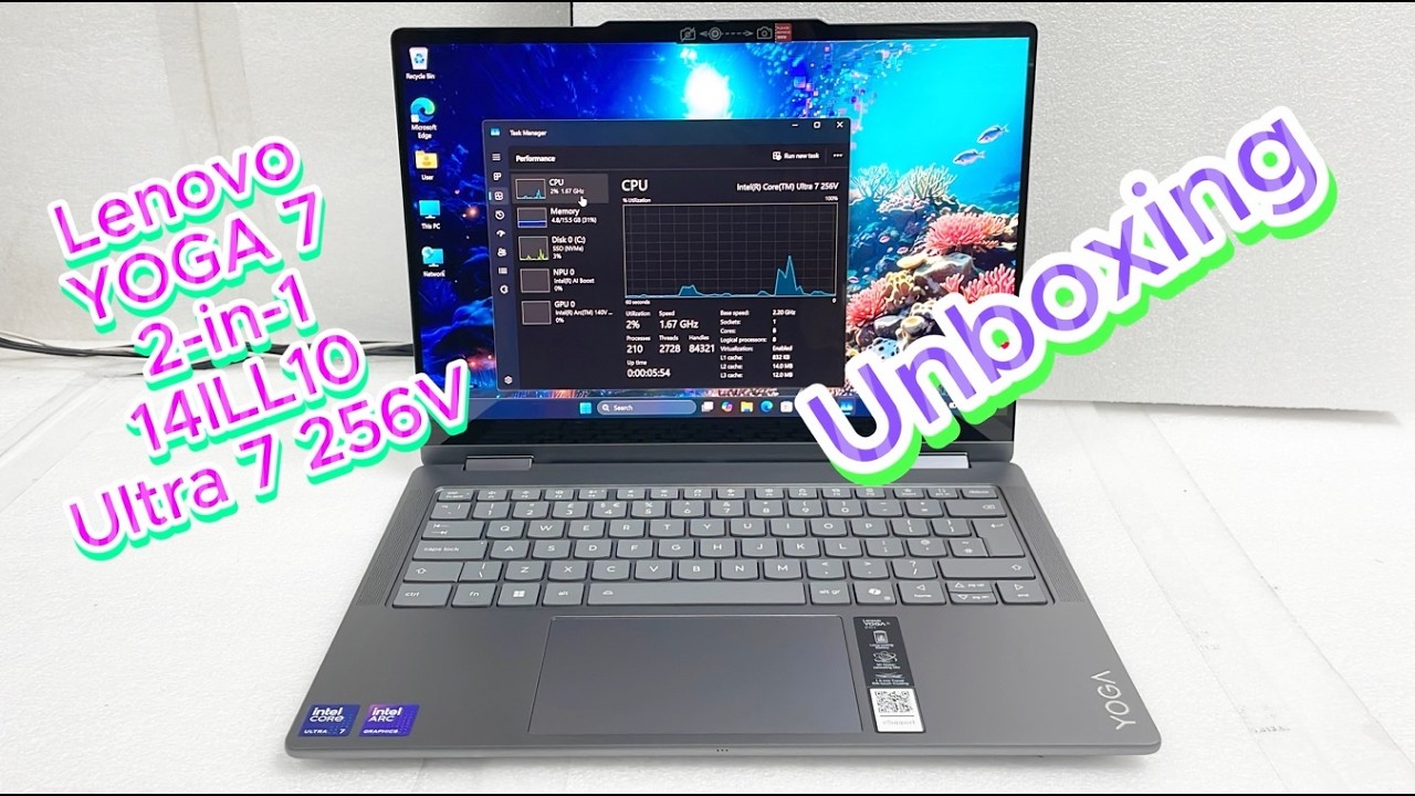 Lenovo YOGA 7 Ultra 7 256V 2-in-1 Unboxing & Overview (14ILL10)