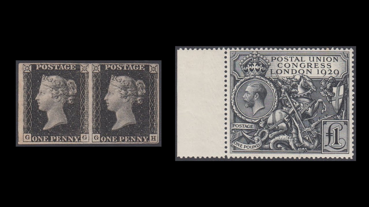The Penny Black versus £1 PUC black / SG1 SG438