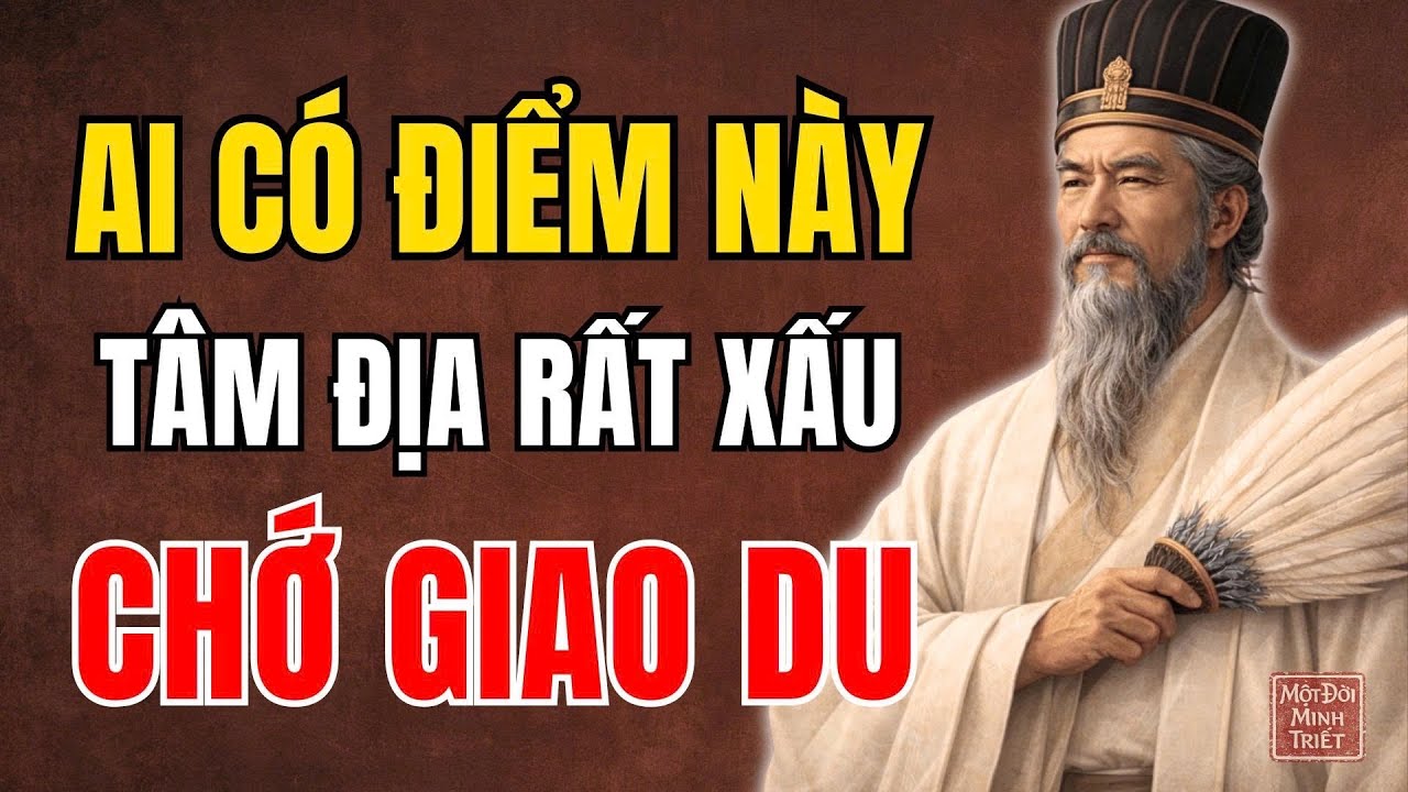 CỔ NHÂN DẠY: AI CÓ ĐIỂM NÀY, TÂM ĐỊA RẤT XẤU, CHỚ GIAO DU | MỘT ĐỜI MINH TRIẾT
