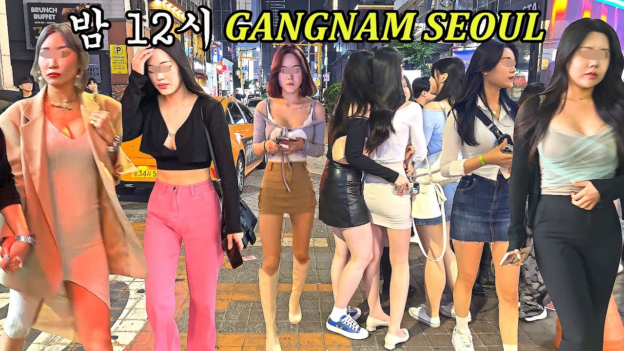 [4K 밤 12시에 강남 클럽 거리 🔥🔥🔥] 밤 12시에 강남 클럽 거리를 함께 걸어요 😎😎😎GANGNAM/SEOUL/KOREA/JUST WALK