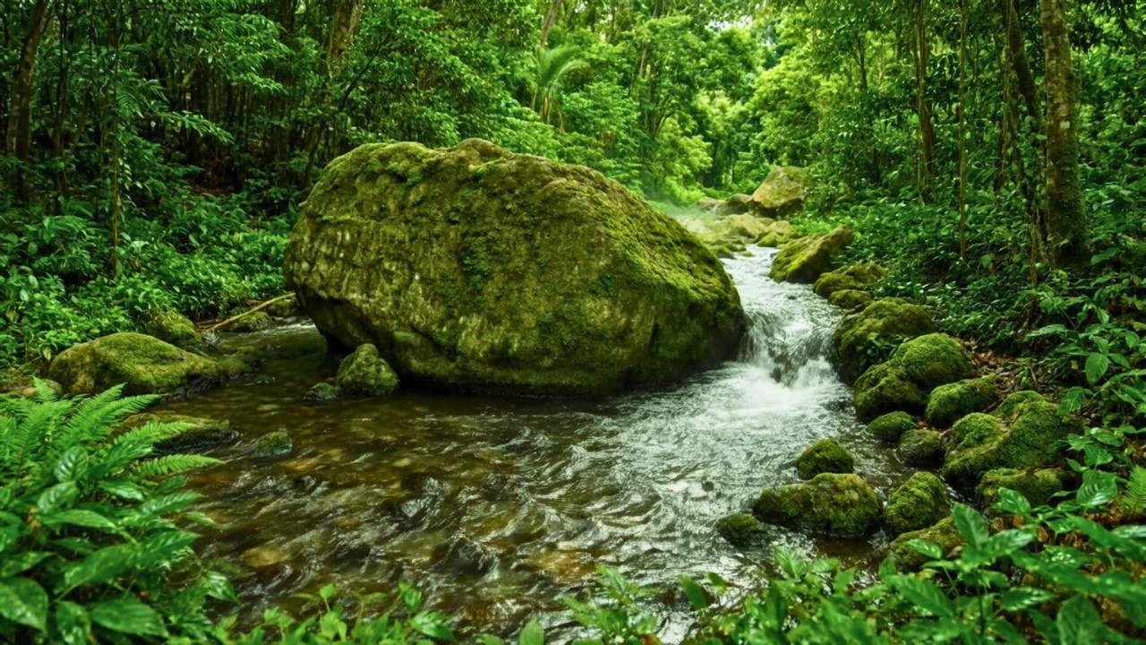 Sleep Instantly with Gentle River Sounds | Nighttime Nature Relaxation