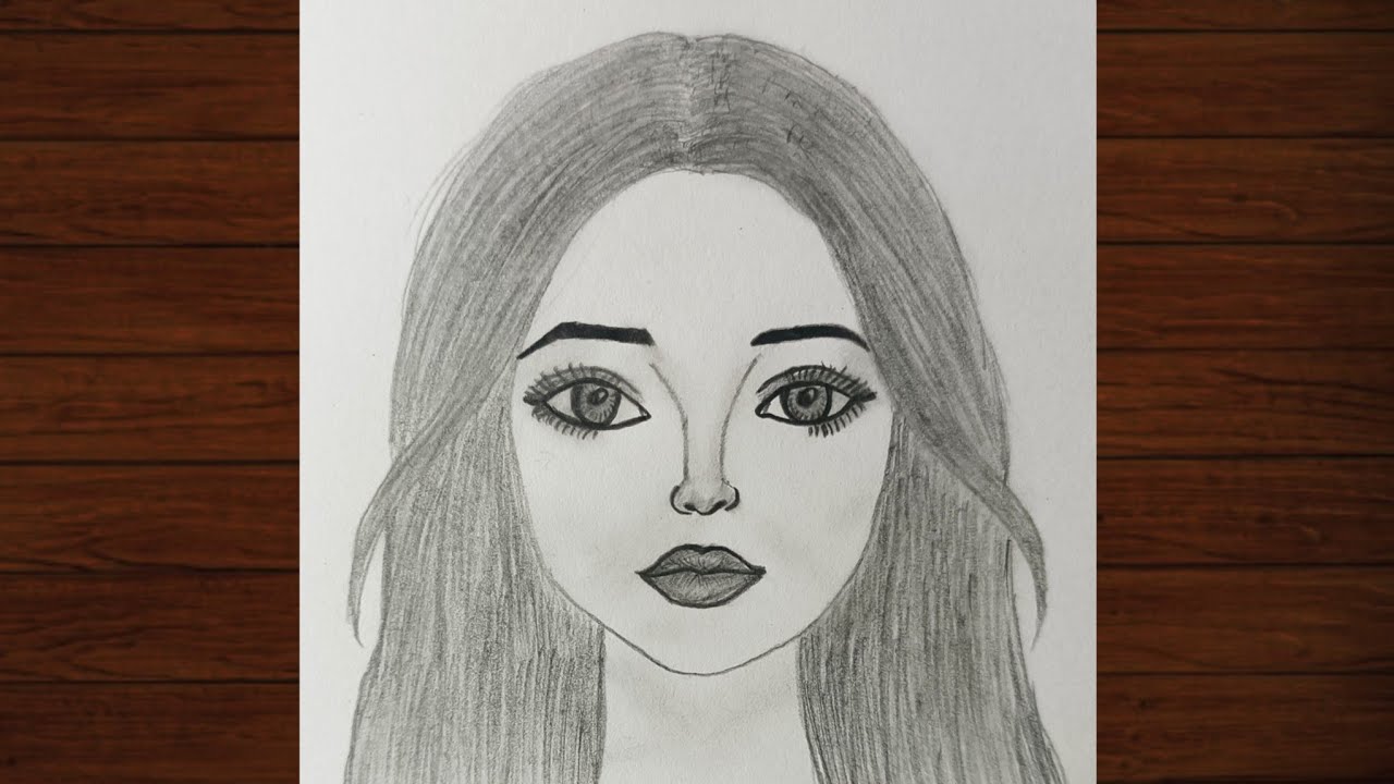 How to Draw a Beautiful Girl Face | Easy Realistic Pencil Drawing Tutorial Step by Step