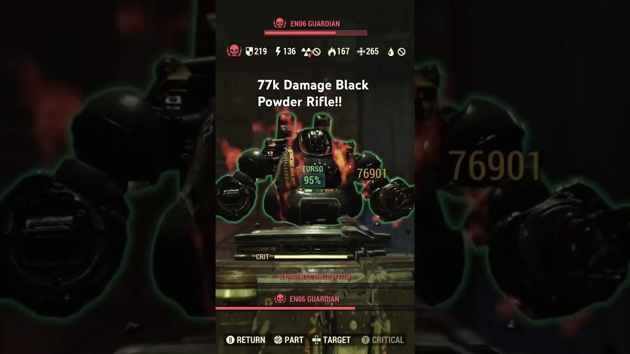 77k Damage In Fallout 76!! Check out linked build guide #bethesda #fallout #fallout76