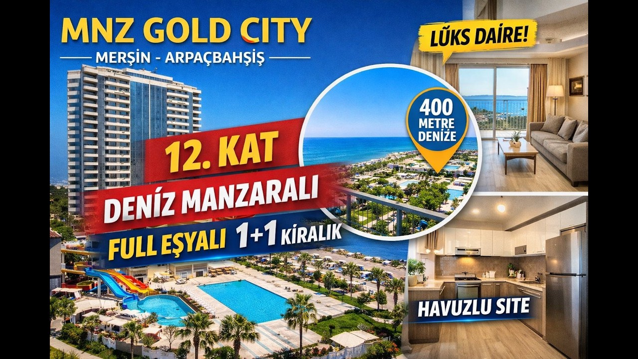 GOLD CİTY EŞYALI 1+1 #mersin #erdemli #arpacbahsis #tömük  #gayrimenkul #realestate #kiralık#satılık