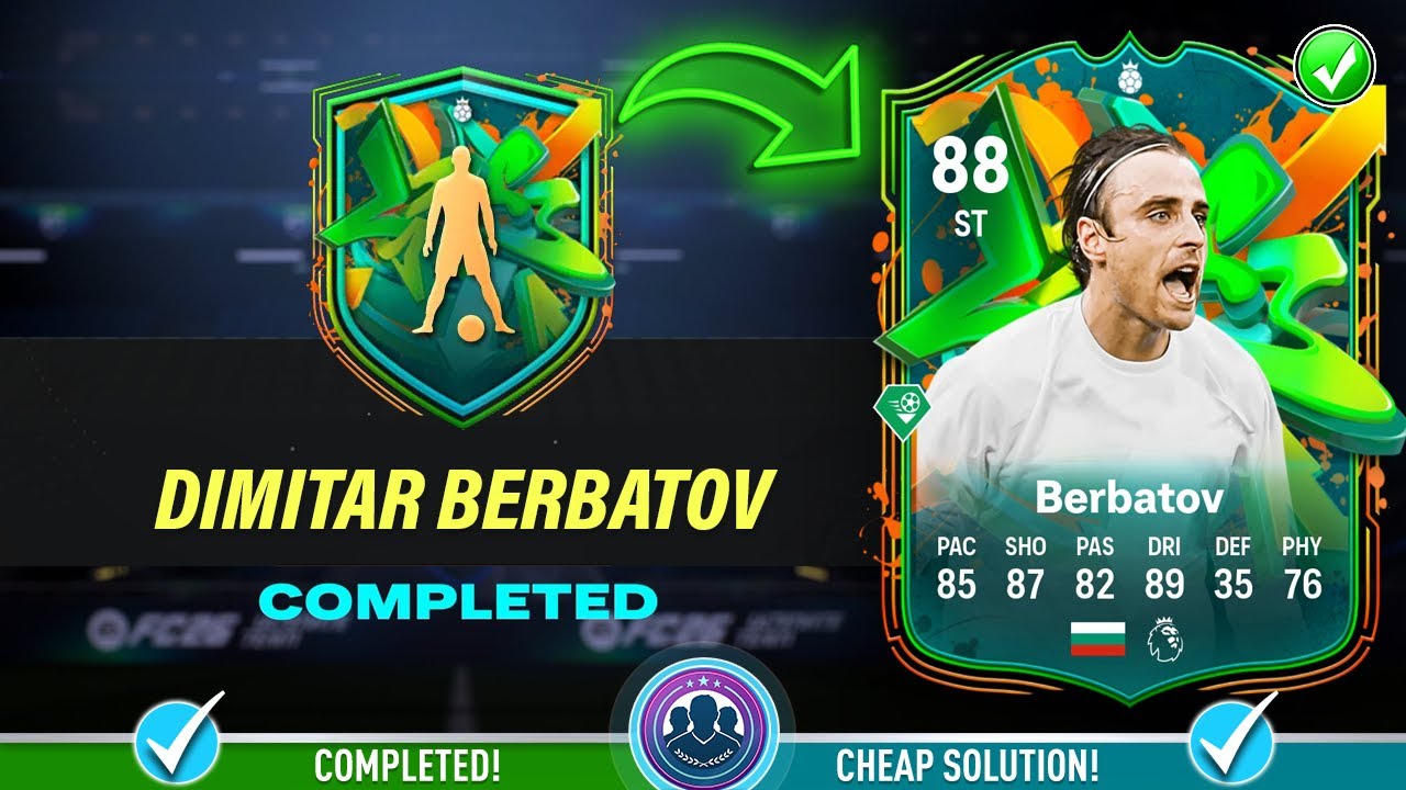 88 Joga Bonito Hero Dimitar Berbatov SBC Solution - Cheap Solution & Tips - FC 26