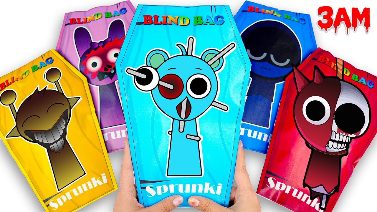 Sprunki Paper DIY💖Incredibox COUPLE Love SPRUNKI RIP BLIND BOX Unboxing | How To Make Blind Bag ASMR