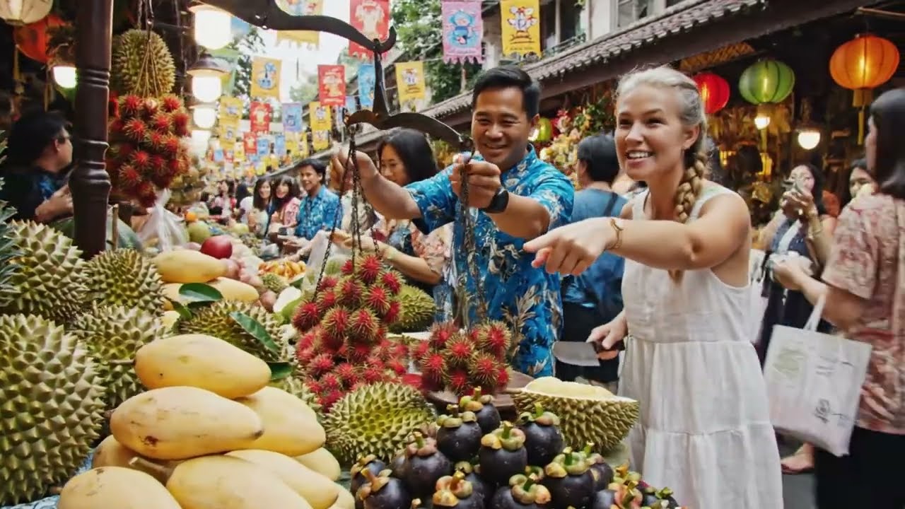 Giant Fruit Festival in Vietnam | 10-Meter Durian Shocks the Entire City